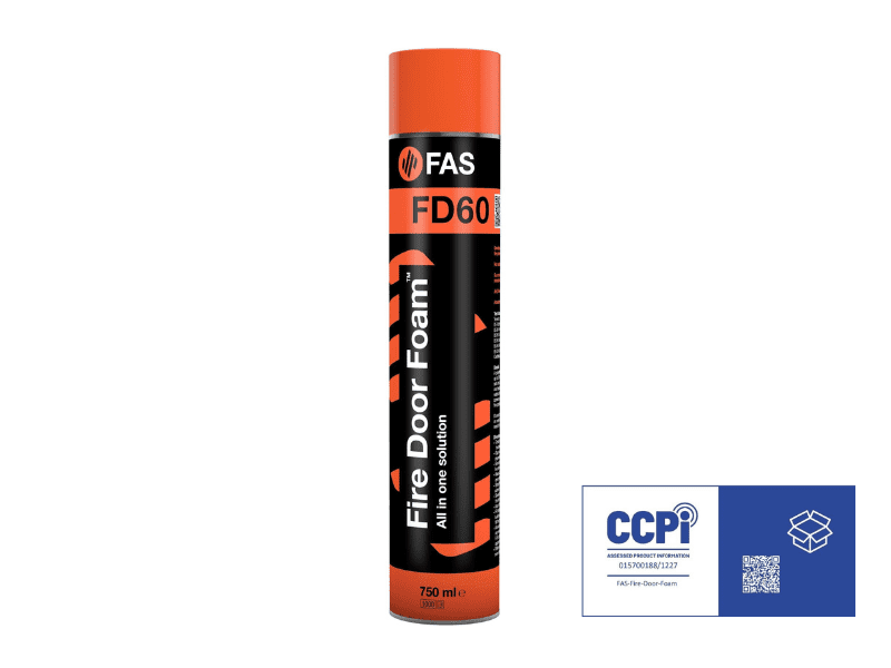 FESフォーム FAS Fire Door Foam™ 750ml - Fire & Acoustics Seals