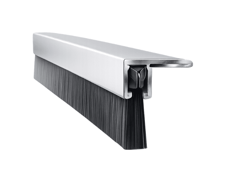 Fas Silver FAS65-90 Door Brush Seal – 90° Right-Angled Surface-Mounted Seal - 25mm ...
